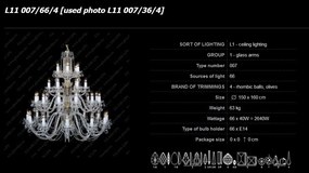 Lustra 66 brate cristal Bohemia L11 007/66/4