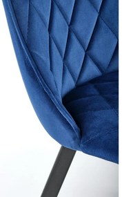 Scaun de bucaterie Nyx, albastru/negru
