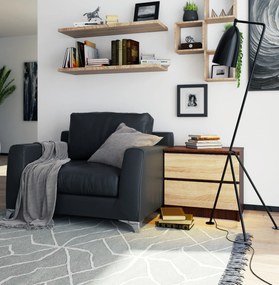 Noptieră Kalista (wenge + Stejar sonoma). 1069379