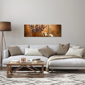 Tablou cu ou și pisicuțe (cu ceas) (90x30 cm)