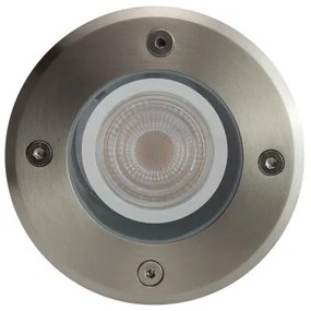 Corp de iluminat de exterior pentru căi de acces LUKKA CONNECT 1xGU10/4W/230V IP67 crom mat rotund