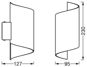 Aplică LED dimabilă SMART+ TWIST LED/12W/230V Wi-Fi Ledvance