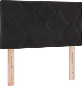 vidaXL Tăblie LED Negru 80 cm Catifea