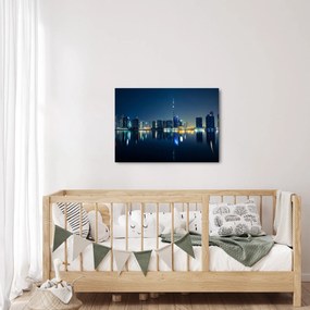 Tablou cu orașul nocturn (70x50 cm)