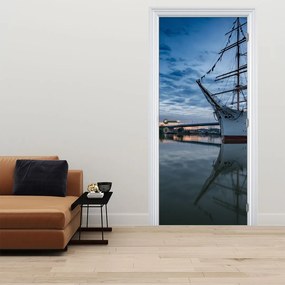 Fototapet pentru ușă - Barca cu vele (95x205cm)