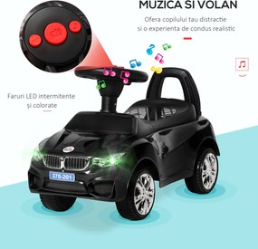 Volan Copii 1-3 Ani, Faruri, Melodii, Roșu | Aosom Romania