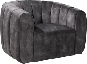 Fotoliu pivotant design elegant Babylon, gri inchis