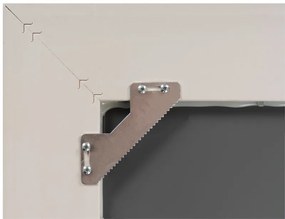 Oglinda dreptunghiulara cu rama din polistiren alba Scott, 45,5cm (L) x 36,5cm (L) x 5,2cm (H)
