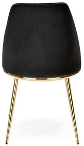 Scaun de bucaterie Louis, negru
