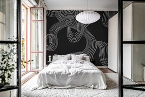 Tapet Stripes Repeatable, Black, Rebel Walls