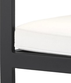 Scaun de interior/ exterior elegant design LUX Cap-Ferrat, negru 115024 HZ