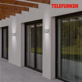 Telefunken 303404TF - Aplica LED de exterior, 7W/230V, IP44, argintiu