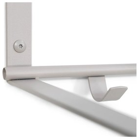 Cuier de perete taupe cu raft din metal 100 cm Rex – Spinder Design