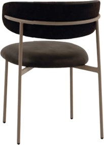 Scaun Mira, tesatura, structura metalica - GRI ANTRACIT