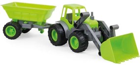 Tractoras buldozer pentru copii cu remorca, Moctoys 10173
