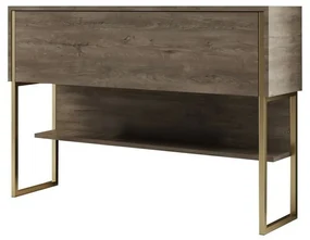 Comodă Luxe Walnut and Gold