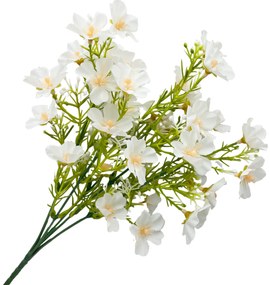 Flori de Camp albe artificiale, Adeline, 25cm