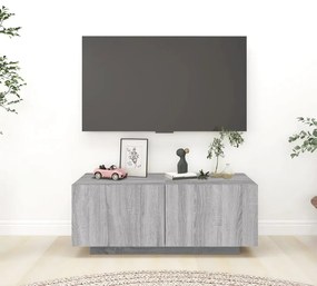 815718 vidaXL Comodă TV, gri sonoma, 100x35x40 cm, lemn prelucrat