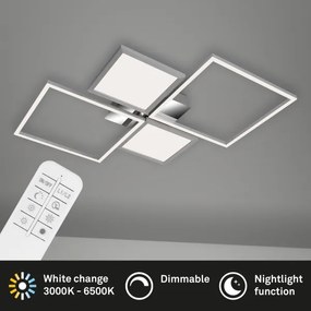 Lustră LED aplicată dimabilă FRAME LED/40W/230V Briloner 3530-018 + telecomandă