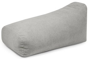 Fotoliu bean bag gri deschis cu tapițerie din țesătură bouclé Snug 130 – SLOWDOWN