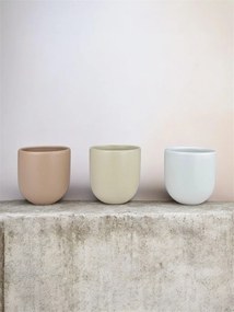 Set 3 cesti cafea Pahare Novum Trio Dune, glazura mata, 250ml