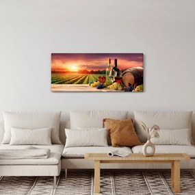 Tablou cu vie și vin (120x50 cm)