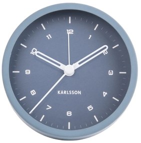 Ceas cu alarmă Karlsson Tinge, ø 9 cm, albastru