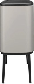 Cos de gunoi Brabantia Bo Touch 1010454, 3x11 l, Deschidere lina si silentioasa, Gri