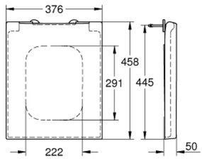 Capac wc soft close alb Grohe Cube Ceramic