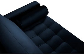 Canapea din catifea Milo Casa Santo, 174 cm, albastru