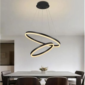 Lustră LED dimabilă pe cablu Brilagi CIRCLE LED/70W/230V 3000-6500K negru + telecomandă