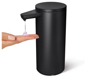 Dozator de săpun lichid negru mat automat din oțel 414 ml – simplehuman