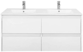 Mobilier de baie Porto 120 inferior cu lavoar alb