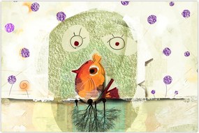 Tablou - Sufletul unei păsări (90x60 cm)