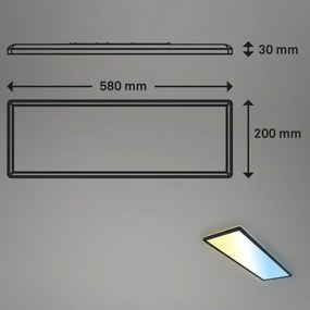 Plafonieră LED dimabilă SLIM LED/23W/230V Brilo + telecomandă