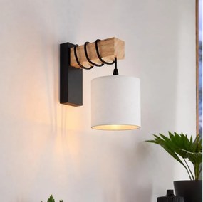 BRILAGI - Aplica de perete NUBILA 1xE27/60W/230V maro/negru/alb