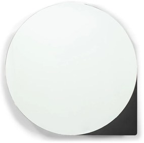 Dulap de baie negru suspendat/cu oglindă din metal 55x55 cm Sonnet – Spinder Design