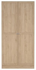 Șifonier în culoare naturală cu aspect de lemn de stejar 99x200x62 cm Billund – Tvilum