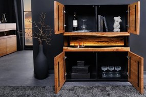 Bufet din lemn masiv GRAND ACACIA 120cm cu iluminat