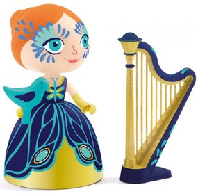 Figurina Djeco ArtyToys - printesa Elisa si harpa