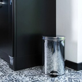 Alda Coș de gunoi cu pedală Freedom Fresh 12 l,oțel inoxidabil lucios, 12 l