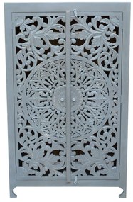 Dulap gri deschis din lemn de mango 165x40 cm Kalita – Støraa