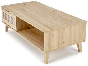Masa de cafea Borneo LAW-1 stejar artizan/negru L120 cm