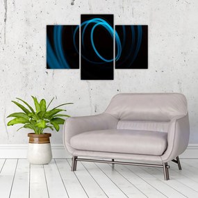 Tablou cu linie albastră (90x60 cm)