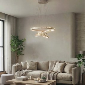 Lustra LED suspendata design circular CAMELIA 40+60+80 3-STEP DIMM