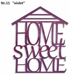 Home Sweet Home inscripție decorativă pe perete Albastru