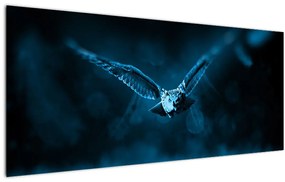 Tablou cu bufnița zburând (120x50 cm)