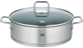 Elo 72438 Caserolă din oțel inoxidabil cu capacdin sticlă Citrin 28 cm