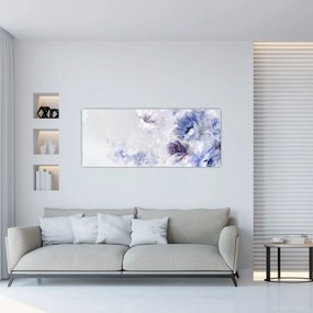 Tablou - Flori,pictură texturată (120x50 cm)