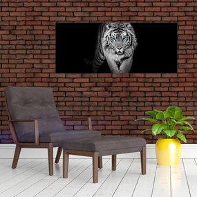 Tablou - Tigru cu ochi albaștri (120x50 cm)